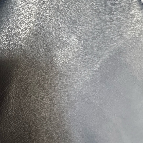 J.Crew Collection Leather Moto Jacket - Navy Blue. Never worn! - Picture 7 of 8